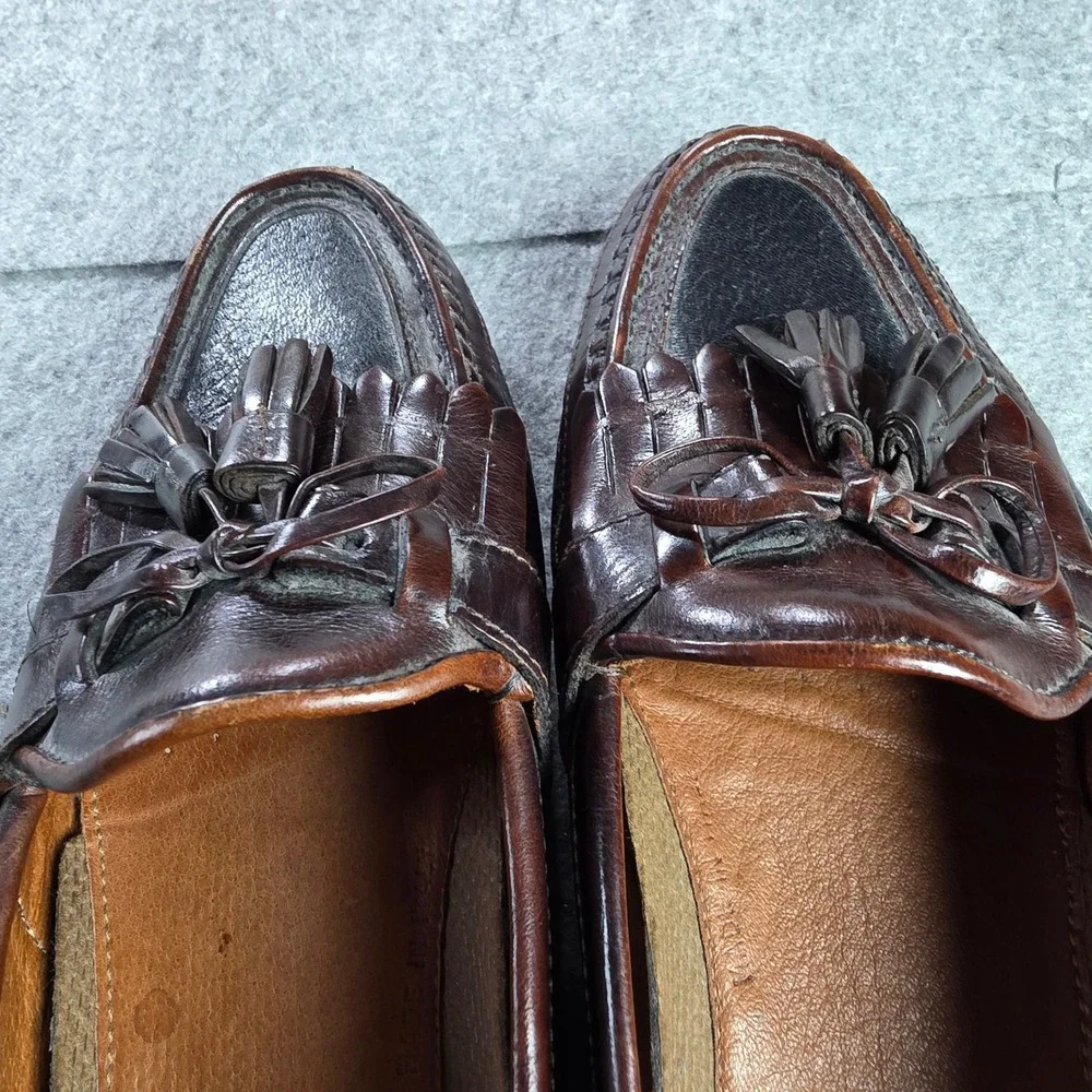 Johnston & Murphy Aragon II Kiltie Tassel Loafers 9.5 M Black Mahogany 20-552